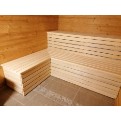 Saunabänke in nordischer Fichte